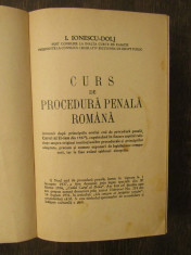 CURS DE PROCEDURA PENALA ROMANA-I.IONESCU-DOLJ foto