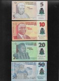 Set Bancnote Nigeria: 5, 10, 20, 50 Naira Polimer UNC. Colectie Numismatica, Diverse Semnaturi/Ani