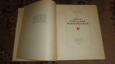 Arta populara romaneasca an 1969/667pag/362figuri/cartonata- Petrescu , Florescu foto