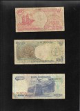 Set Indonezia Indonesia 100 + 500 + 1000 rupii rupiah 1992