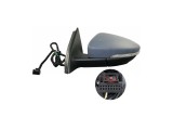 Oglinda exterioara VW Passat (B7 (36)), 11.2010-2015, Stanga, reglare electrica; grunduit; incalzita; geam asferic; cromat; 6 pini; cu semnalizare, 3