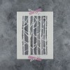 Sablon Perete vopsire, tencuiala 900x600x0.7mm Birch Tree Refolosibil, model MXSP7064, Oem