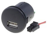 &Icirc;ncărcător Auto USB A 5V 2.1A Negru