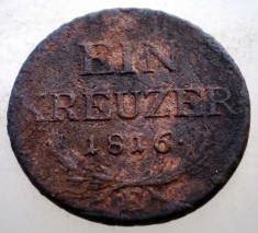 7.166 AUSTRIA 1 EIN KREUZER 1816 E