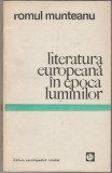bnk ant Romul Munteanu - Literatura europeana in epoca luminilor