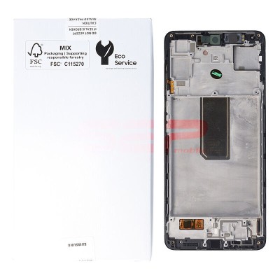 LCD+Touchscreen cu Rama Samsung Galaxy M54 / M546 BLACK Original Service Pack foto
