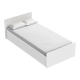 Cumpara ieftin Pat 1 persoana Toscana Pako World Alb 90x200x10 cm