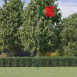 VidaXL Steag Portugalia și st&acirc;lp din aluminiu, 6,23 m