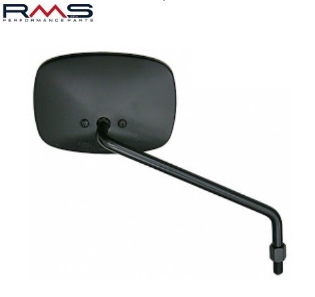 Oglinda (retrovizor) dreapta Aprilia Scarabeo (motorizare Rotax) (99-06) 4T LC 125-150-200cc - neagra (RMS)