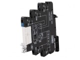 Releu intermediar SPDT 24VDC 6A pentru șină DIN