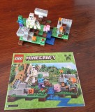 LEGO Minecraft 21123: Golemul de fier (The Iron Golem) lansat in 2016 contine 208 piese, set mai rar de colectie in stare foarte buna