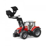 Cumpara ieftin BRUDER - TRACTOR MASSEY FERGUSON 7624 CU INCARCATOR FRONTAL