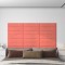 Gossi panouri de perete 12 buc. roz 60x15 cm catifea 1,08 m2