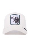 Goorin Bros șapcă culoarea alb, cu imprimeu