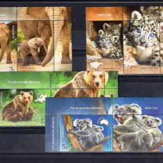 ROMANIA 2019 - PUI DE ANIMALE SALBATICE, VINIETA, MNH - LP 2228a