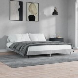 Cumpara ieftin Cadru de pat, gri beton, 150x200 cm, lemn prelucrat