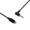 Cablu audio iPhone la mufa Jack 3.5 mm 50cm negru