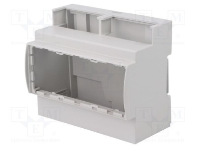 Carcasă pentru şină DIN ITALTRONIC 90,5mm X 106,3mm Z 62mm gri foto