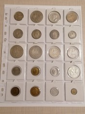 Folie pentru monede in cartonase adezive/autoadezive, 20 spatii foto