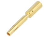 Pin mamă aurit 1,5mm M12 crimpat pe cablu 2,5mm2