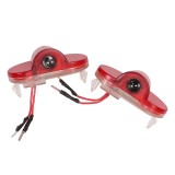 Set 2 Lampi Logo LED Portiere VW Golf 4 Touran Caddy Beetle - Lumina Puternica 7.5W - Premium Plug &amp; Play