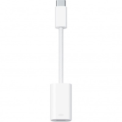 Adaptor Date si Incarcare USB-C - Lightning Apple A2868, Alb MUQX3ZM/A foto