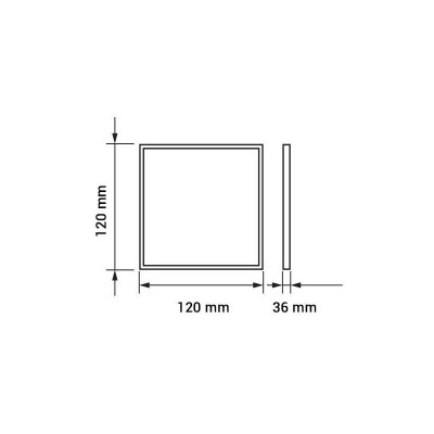 Aplica Led Patrata 6W Epistar Chip 5 Ani Garantie foto