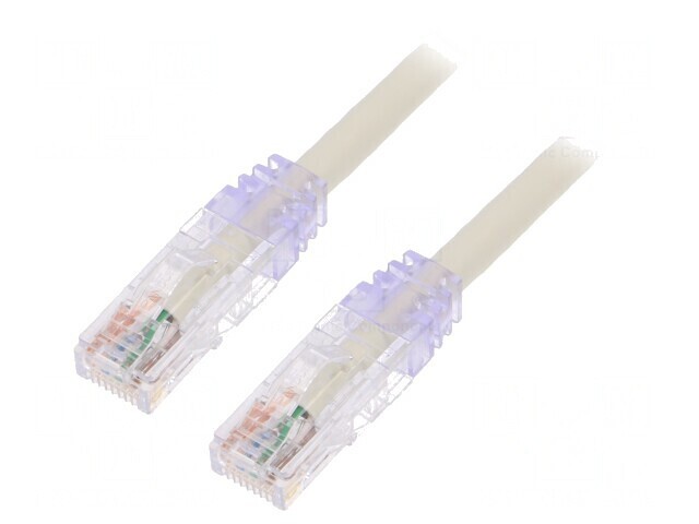 Patch cord alb TX6 PLUS U/UTP 6 LSZH 3m 24AWG