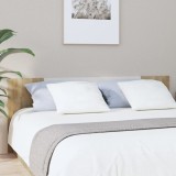 Cumpara ieftin Tăblie de pat alb și stejar Sonoma 200x1,5x80cm lemn prelucrat