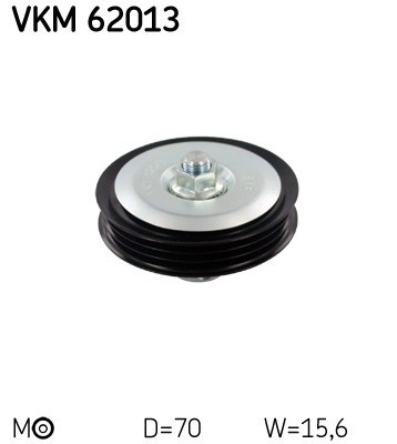 SKF VKM 62013 rola intinzator,curea transmisie foto