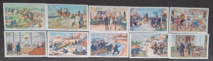 Lot (9) 10 Cartonase Margarina Teuta 1932 seria 1000 de ani de istorie germana