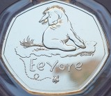 50 pence 2022 Marea Britanie, Eeyore from Winnie the pooh, unc, Coincard, Europa