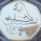 50 pence 2022 Marea Britanie, Eeyore from Winnie the pooh, unc, Coincard