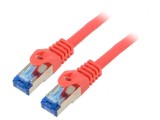 Cabluri Patch S/FTP 6a CCA LSZH roşu 1,5m 26AWG, Lanberg