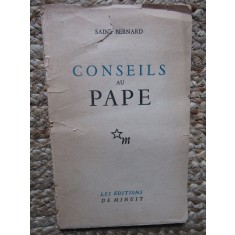 CONSEILS AU PAPE - SAINT BERNARD
