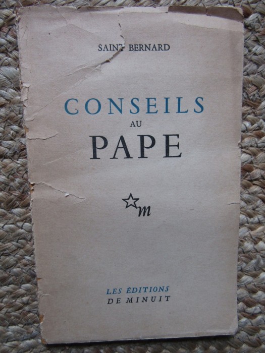 CONSEILS AU PAPE - SAINT BERNARD