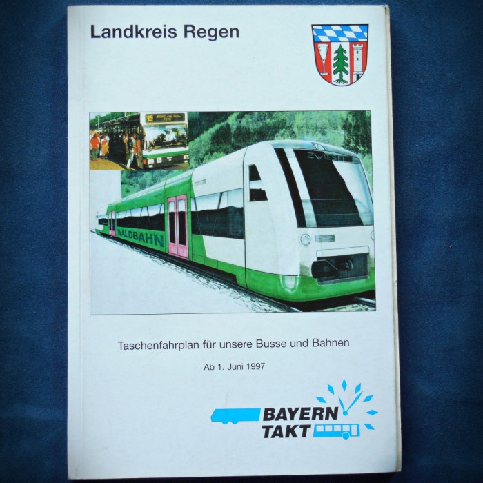 TASCHENFAHRPLAN FUR UNSERE BUSSE UND BAHNEN - LANDKREIS REGEN - 1997