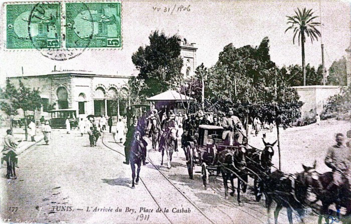 CARTE POSTALA 1911 TUNISIE POSTES