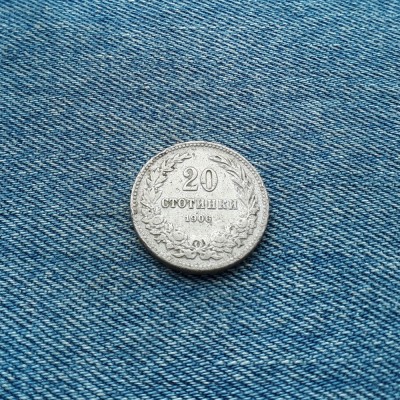 20 Stotinki 1906 Bulgaria foto