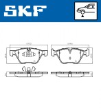 SKF VKBP 80702 set placute frana,frana disc