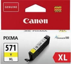 Cartus cerneala canon cli-571xl yellow capacitate 11ml pentru canon pixma foto