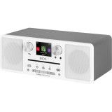 Internet radio ECG B.BOLD 7200 Intero White, FM + DAB, stereo 2 &times; 10 W, CD audio si MP3,Bluetooth, USB, carcasa lemn, alb