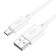 Cablu de date si incarcare, Hoco X88, USB la Micro USB, 2.4A, 1m, Alb