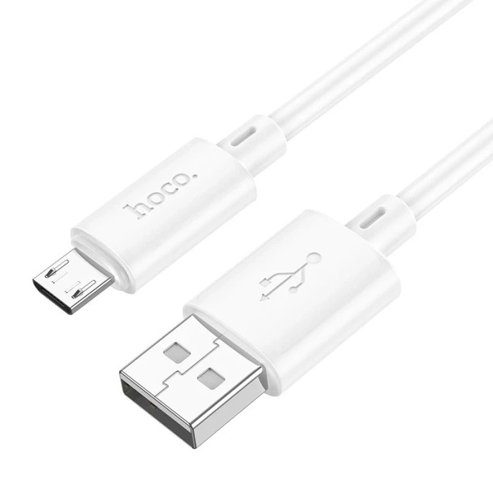 Cablu de date si incarcare, Hoco X88, USB la Micro USB, 2.4A, 1m, Alb