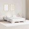 vidaXL Rama de pat Alb 160x200 cm din lemn de pin