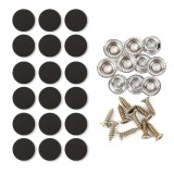 Kit 20 capse tapitate pentru reparatia plafonului auto, compatibil Audi, Skoda, BMW, VW, OPEL si alte modele, culoare Negru, MyStyle&reg;