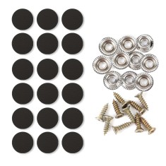 Kit 20 capse tapitate pentru reparatia plafonului auto, compatibil Audi, Skoda, BMW, VW, OPEL si alte modele, culoare Negru, MyStyle&reg;
