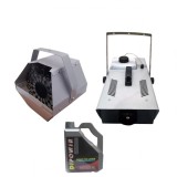 Cumpara ieftin Pachet masina de baloane, mașină de fum profesionala si lichid fum 5 l, DEPOX&reg;, otel inoxidabil, telecomanda inclusa