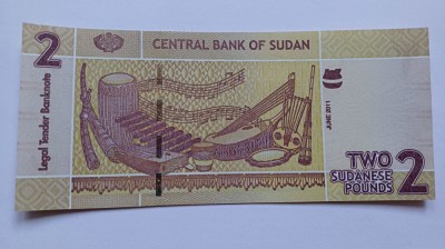 Sudan- 2 Pounds 2011 UNC foto