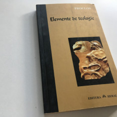 PROCLOS, ELEMENTE DE TEOLOGIE